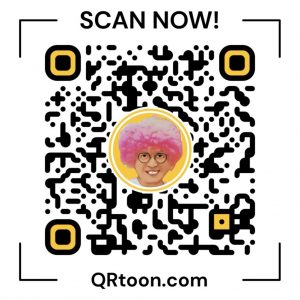 神山YouTube、QRコード